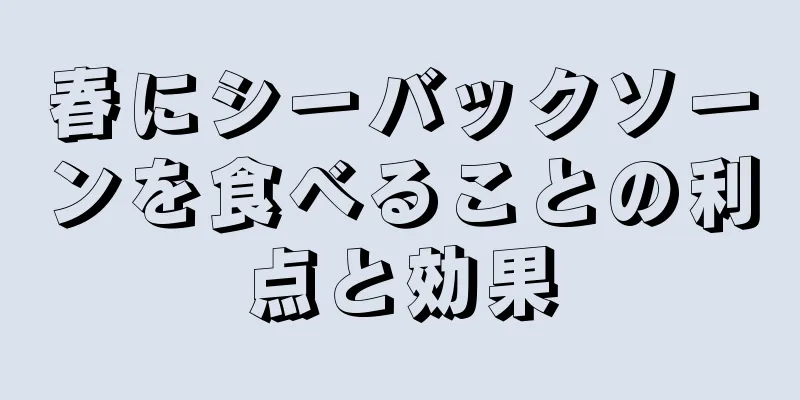 春にシーバックソーンを食べることの利点と効果