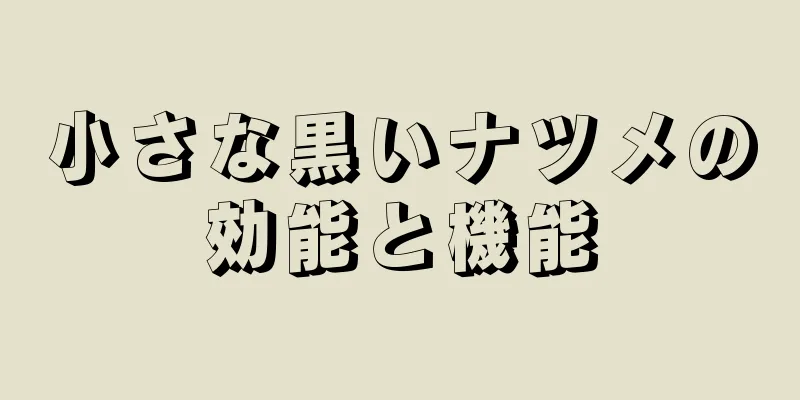 小さな黒いナツメの効能と機能