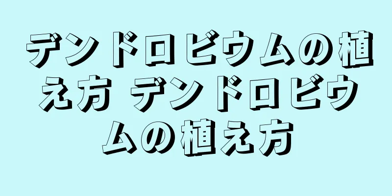 デンドロビウムの植え方 デンドロビウムの植え方