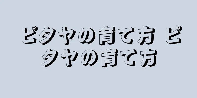 ピタヤの育て方 ピタヤの育て方