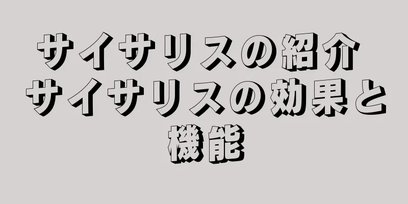 サイサリスの紹介 サイサリスの効果と機能