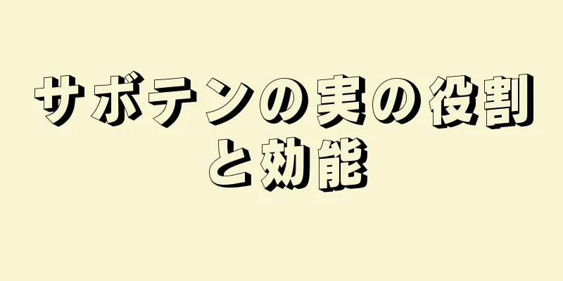 サボテンの実の役割と効能