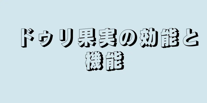 ドゥリ果実の効能と機能