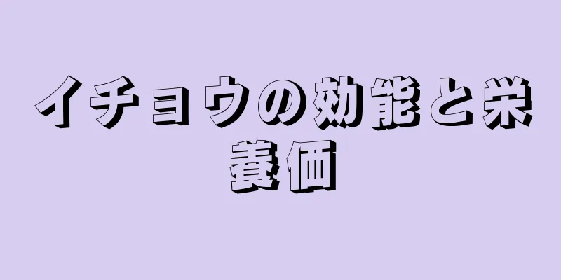イチョウの効能と栄養価