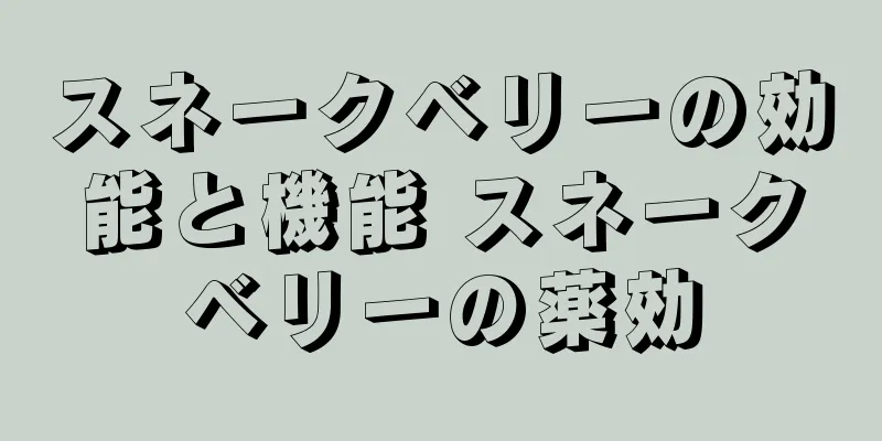 スネークベリーの効能と機能 スネークベリーの薬効