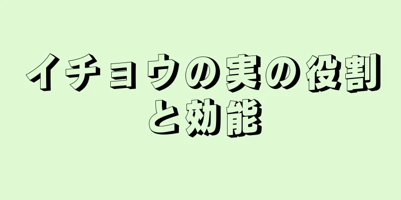 イチョウの実の役割と効能