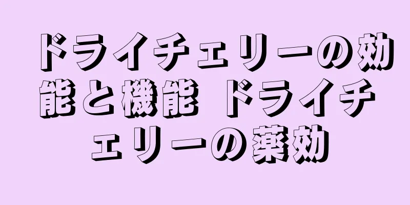 ドライチェリーの効能と機能 ドライチェリーの薬効