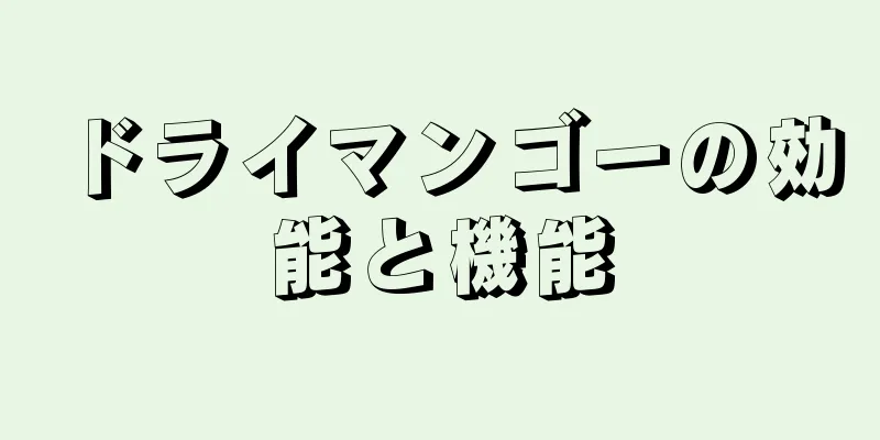 ドライマンゴーの効能と機能