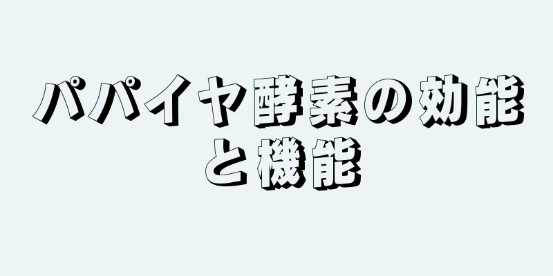 パパイヤ酵素の効能と機能