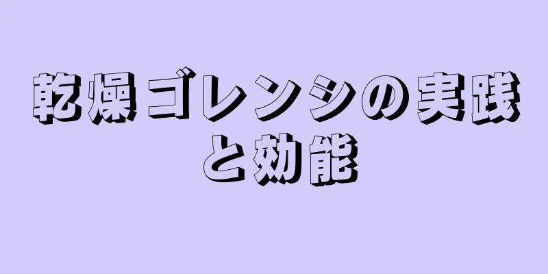 乾燥ゴレンシの実践と効能