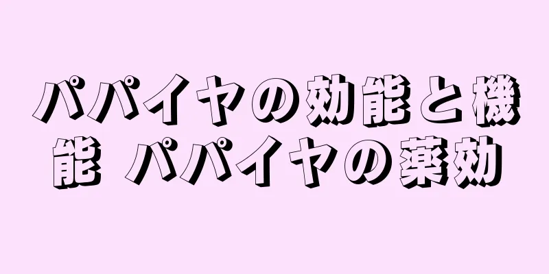 パパイヤの効能と機能 パパイヤの薬効
