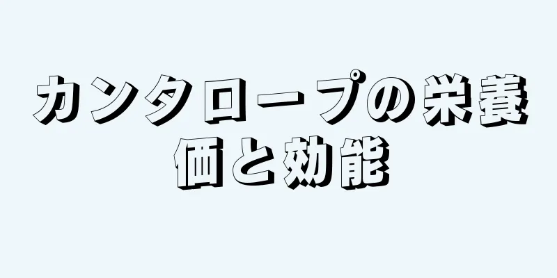 カンタロープの栄養価と効能