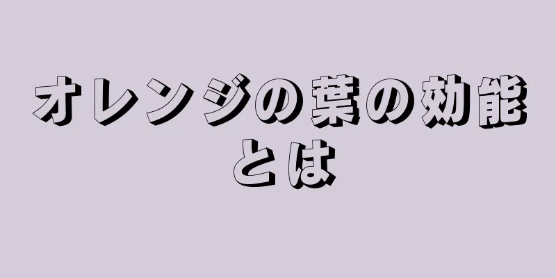 オレンジの葉の効能とは