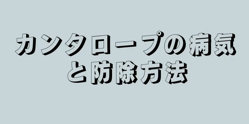 カンタロープの病気と防除方法