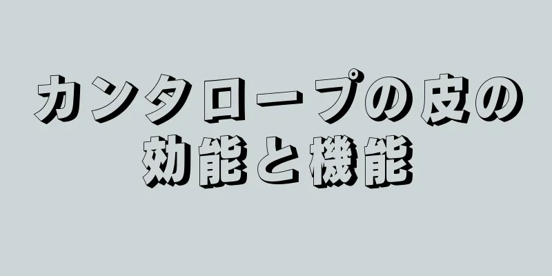 カンタロープの皮の効能と機能