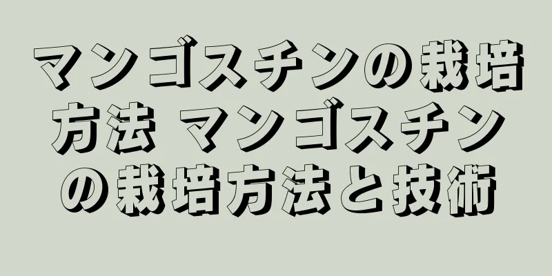 マンゴスチンの栽培方法 マンゴスチンの栽培方法と技術