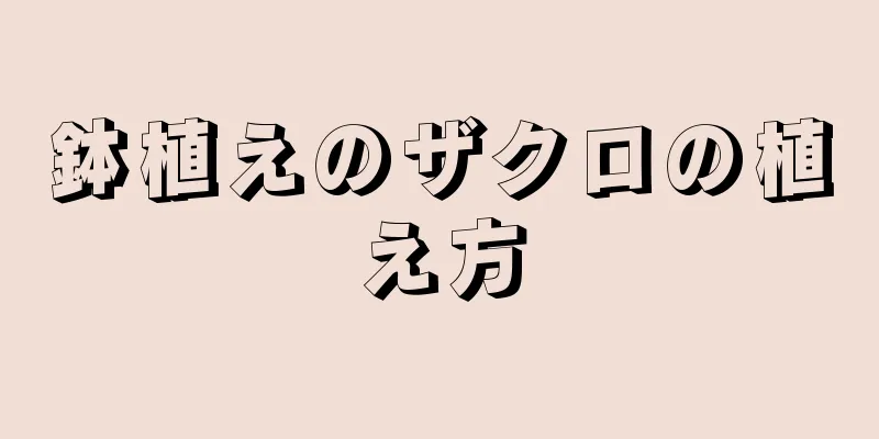 鉢植えのザクロの植え方