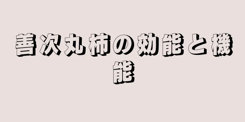 善次丸柿の効能と機能