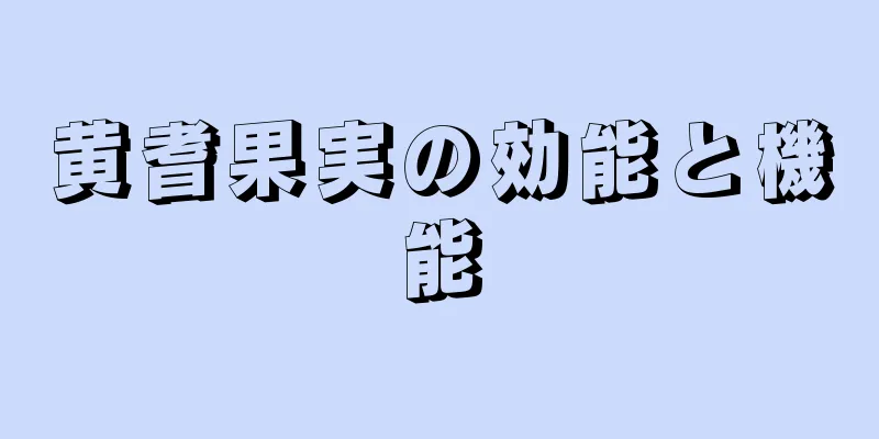 黄耆果実の効能と機能