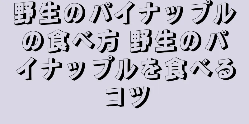 野生のパイナップルの食べ方 野生のパイナップルを食べるコツ