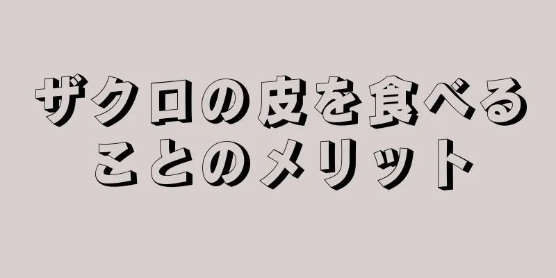 ザクロの皮を食べることのメリット