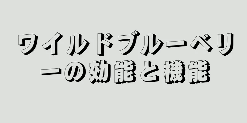 ワイルドブルーベリーの効能と機能