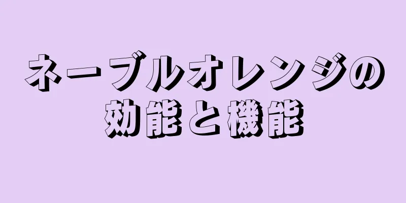 ネーブルオレンジの効能と機能