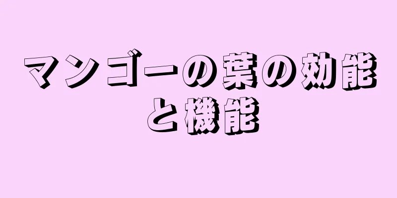 マンゴーの葉の効能と機能