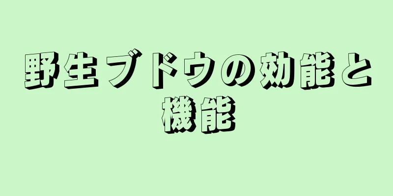 野生ブドウの効能と機能