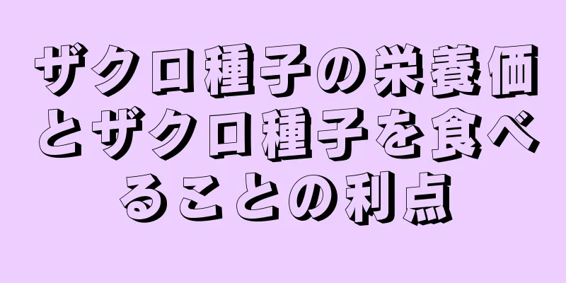 ザクロ種子の栄養価とザクロ種子を食べることの利点