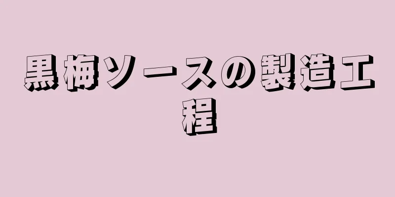 黒梅ソースの製造工程