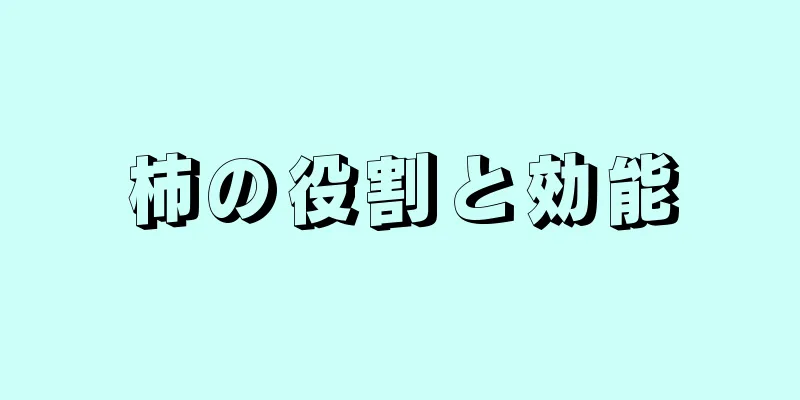 柿の役割と効能