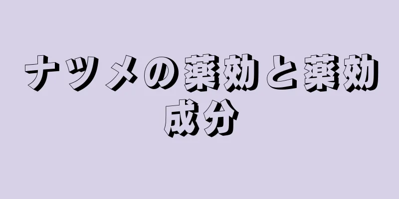 ナツメの薬効と薬効成分