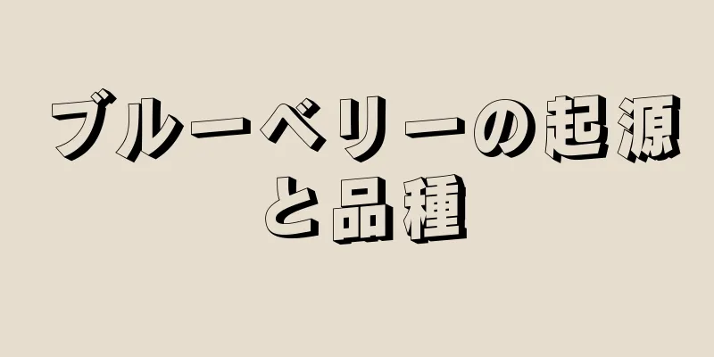 ブルーベリーの起源と品種