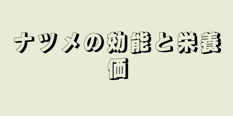 ナツメの効能と栄養価