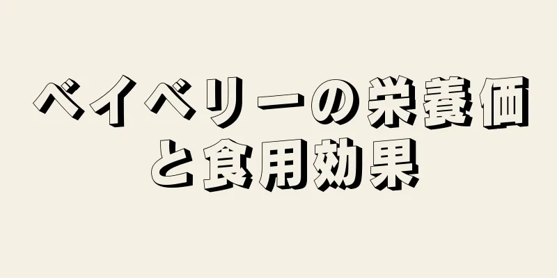 ベイベリーの栄養価と食用効果