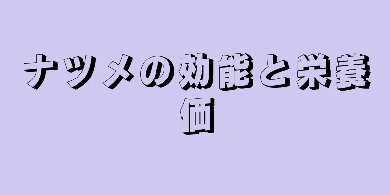 ナツメの効能と栄養価