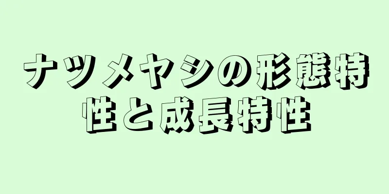 ナツメヤシの形態特性と成長特性
