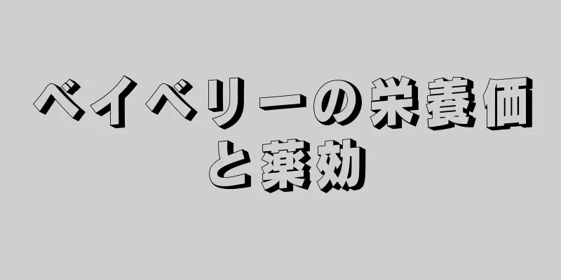 ベイベリーの栄養価と薬効