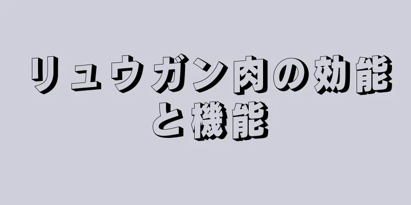 リュウガン肉の効能と機能