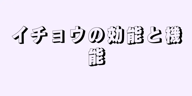 イチョウの効能と機能