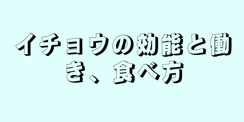 イチョウの効能と働き、食べ方