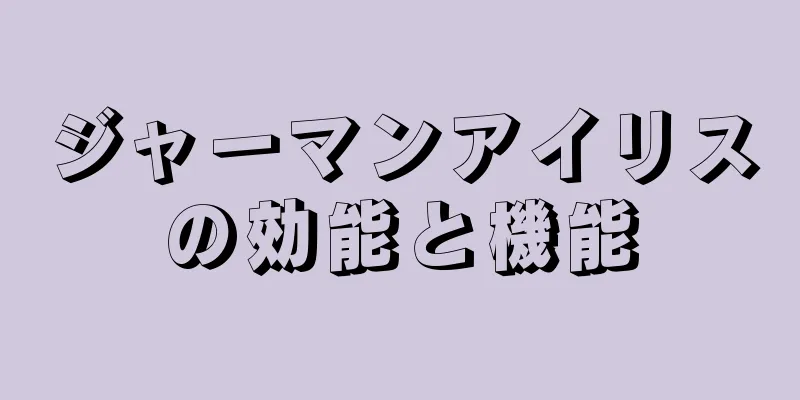 ジャーマンアイリスの効能と機能