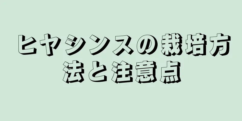 ヒヤシンスの栽培方法と注意点