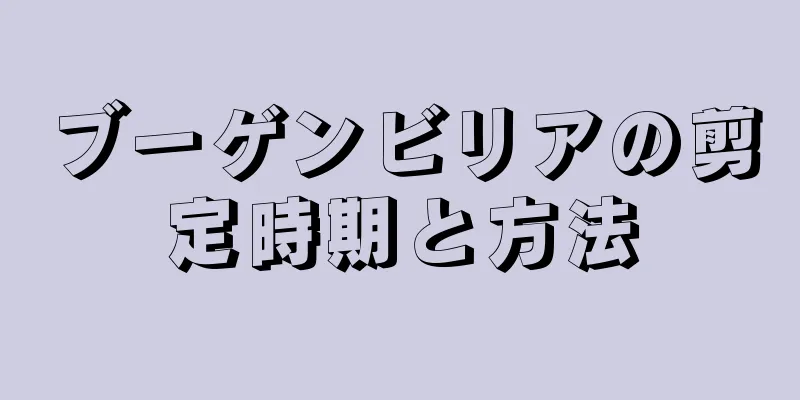 ブーゲンビリアの剪定時期と方法