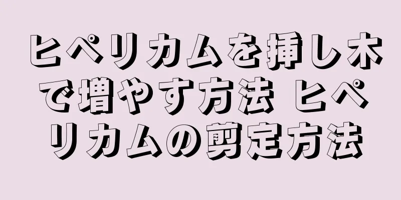 ヒペリカムを挿し木で増やす方法 ヒペリカムの剪定方法