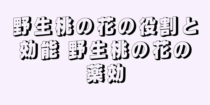 野生桃の花の役割と効能 野生桃の花の薬効
