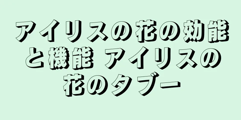 アイリスの花の効能と機能 アイリスの花のタブー