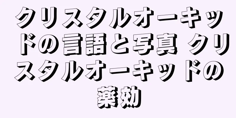 クリスタルオーキッドの言語と写真 クリスタルオーキッドの薬効