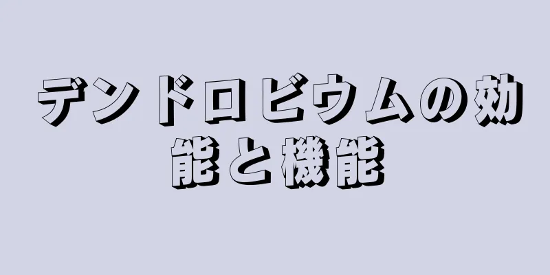 デンドロビウムの効能と機能